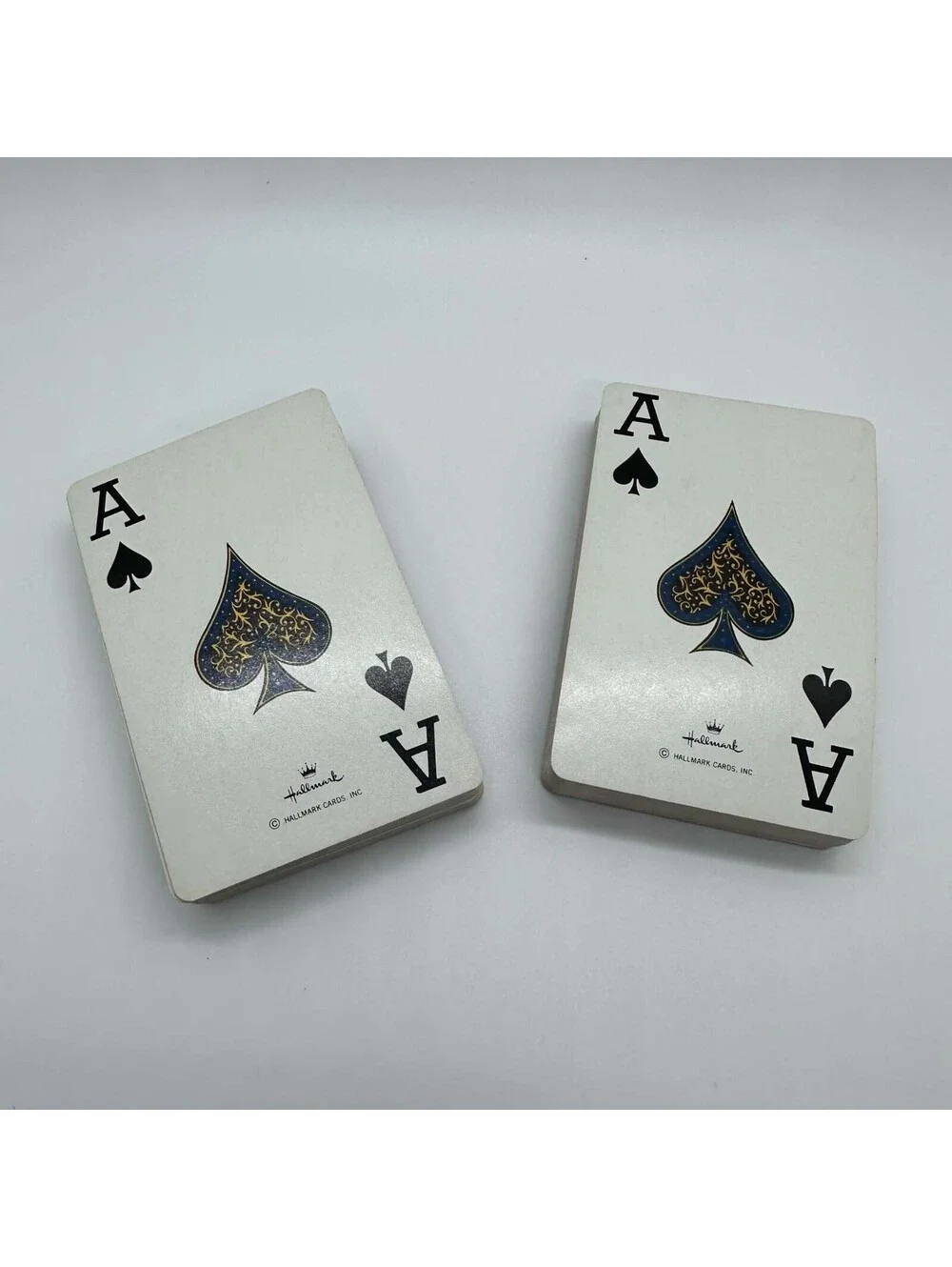 Hallmark Kitten Playing Cards 2 Complete Decks Cat Design Clear Case EUC